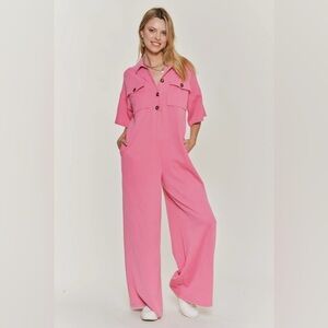 Pink Women's Jumpsuit